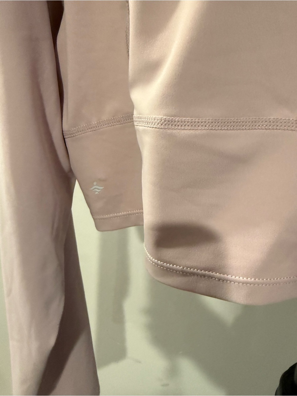 HALARA Blush Pink Long Sleeve Cropped Tee - Picture 3 of 4